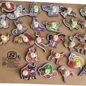 alphabet animals pin board